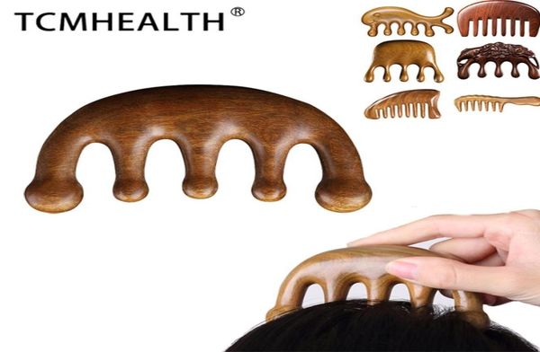 Brosses à cheveux en bois naturel tête de massage à dents larges peigne méridien dames traitement des cheveux du cuir chevelu peignes en bois Men039s perte spéciale p4162379