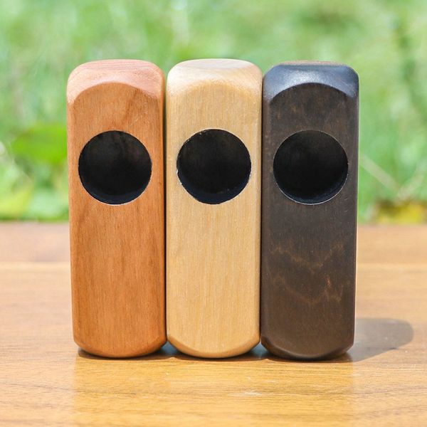 Mini tuyaux longs en bois naturel, bol de filtre pour tabac à herbes sèches, tuyaux à main portables innovants en bois, porte-cigarette, conseils, Tube à main de poche