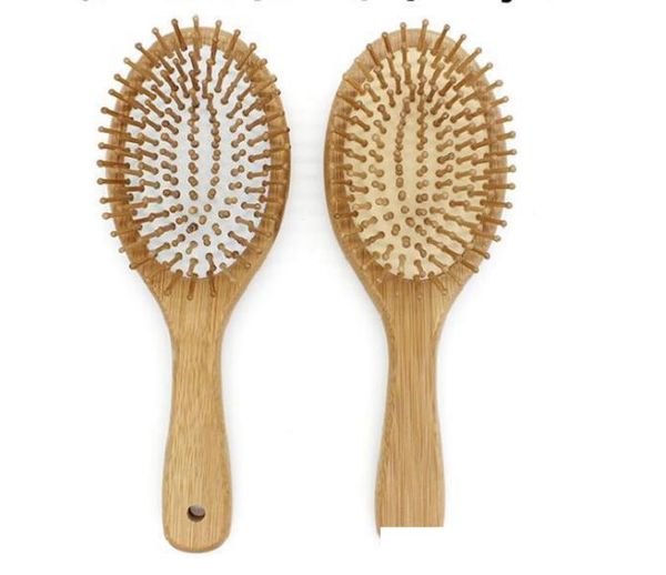 Brosse à cheveux en bois naturel, meilleure pagaie en bambou et brosse à cheveux démêlante avec mini brosse de voyage pour femmes hommes et
