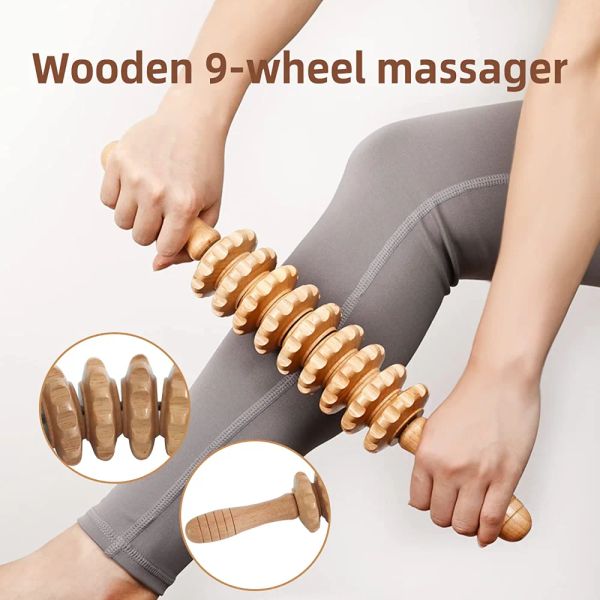 Terapia de masaje de madera de drenaje linfático de madera de madera