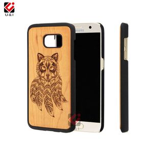 Coques de téléphone en bois naturel PC motif personnalisé pour Samsung Galaxy Note 9 10 S9 S10 coque arrière antichoc