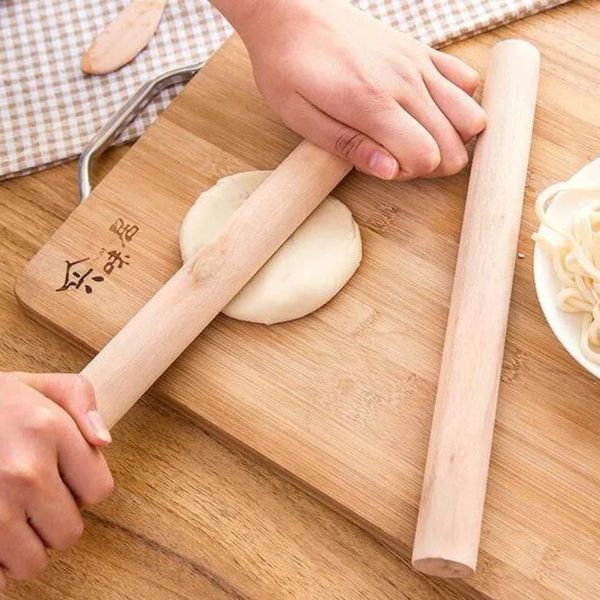 Pin du rouleau en bois naturel Décoration de gâteau fondant outil de cuisine