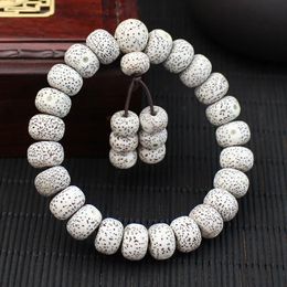 Natural Xingyue Bodhi Bracelet Year Old Material Creative Single Circle Retro Style 10mm Personalized Bucket Beads 240529