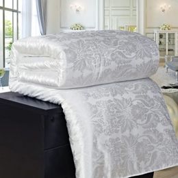 NaturalMulberry Luxury Silk Comforter Dekbed handgemaakt Twin Queen King Full Size Deken quilt Jacquard Bedding in Filler 240514