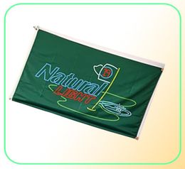 Naturdays Natural Light Banner Flag Green 3x5ft Printing Polyester Club Team Sports Indoor met 2 messing Grommets2449664