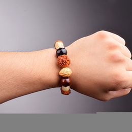Nature Bodhi 18 Perles de style bracelets pour femmes mode Rudraksha Bracelets Men Nouvel Bouddha religieux Bouddhisme bijoux