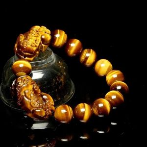 Nature Feng Shui armbanden mannen tijger eye kralen polsbandje armbanden voor vrouwen pixiu rijkdom en geluk bracelet sieraden pulsera 240402