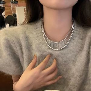 Nature Pearl Circle Collier Choker Goth Trend Bijoux Iced Out Chain Sister Gift Livraison gratuite Colliers Designersailormoon