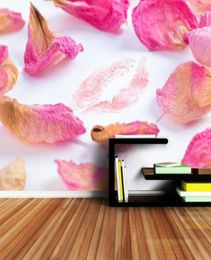 Nature Rose Petal 8d Silk Mural Po Wallpaper 3D Contact Wall Paper Papers Home Decor Wallpapers for Living Room TV Murals Art13241655