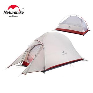 Naturehike Cloud Up 1 2 3 personas tienda ultraligera 20D tienda de campaña impermeable al aire libre senderismo viaje 201T tienda mochilero tienda de ciclismo