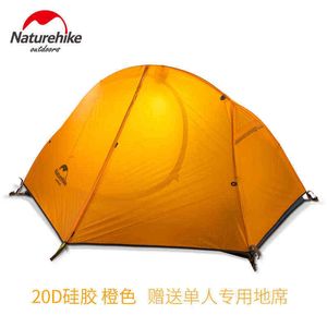 NatureHike enkele reiscycling Backpack Tent Ultralight 20D/210T voor één persoon kamperen wandelen Backpack fietsen H220419