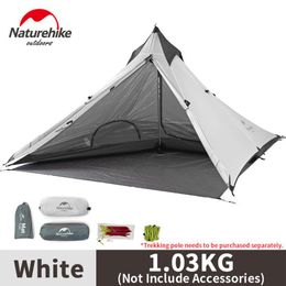 NatureHike Spire Wandel Camping Tent 1 Persoon Outdoor Ultralight 20D Siliconen Nylon Dubbele laag NH17T030-L Tents en Shelterden