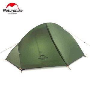 NatureHike Ultralight 1 Persoon Camping Tent Backpacking wandelen Wandeling Cycling Single Tents Waterdichte Pu4000 Groen H220419