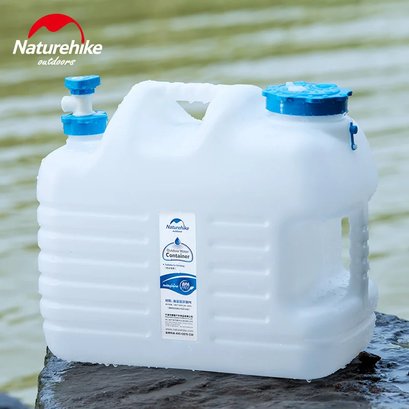 NatureHike Upgrade Outdoor Bucket PE Matkvalitet Bil Vatten lagring hink Hushållen stor kapacitet Vattenlagringstank med kran
