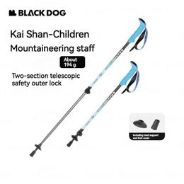 Naturehikeblackdog Outdoor Telescopic Walking Stick Ultralight 6061 Aluminium Lock externe Ski Skier Polonais pour enfants 240425