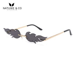 NatuweCo Lunettes de soleil Fire Flame pour femmes et hommes