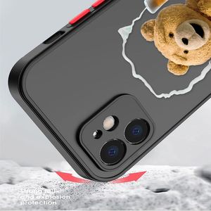 Case de mascotte de l'ours en peluche coquine pour Samsung Galaxy Note 20 10 9 8 A13 A12 A10 A11 7 A04E A04 A03S A02S A02 A03 Ultra Plus Cover