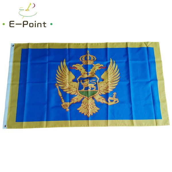 Drapeau de la marine du Monténégro, 3x5 pieds (90cm x 150cm), bannière en Polyester, décoration volante, drapeau de jardin de maison, cadeaux de fête