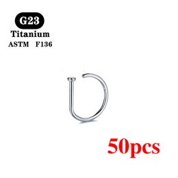 Navel Bel Knop Ringen 50 STKS G23 Labret Gebogen Barbells Nep Neus Piercing 18G Helix Stud Hoop Earring Septum Ring Groothandel Lichaam Sieraden 230628