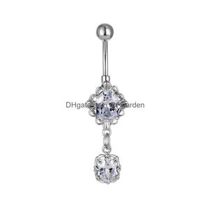 Navel Bell -knop Rings d0001 1 kleur buikstijl ring body piercing sieraden bengelen accessoires mode charme retail drop d dhgarden dhuf2