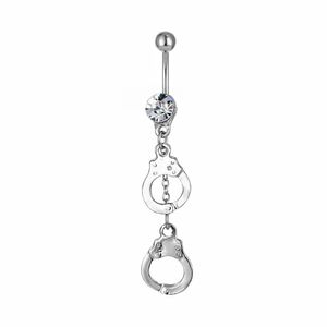 Nombril Bell Button Anneaux D0179 Menottes Belly Ring Sier Couleur Drop Livraison Bijoux Corps Dhpae