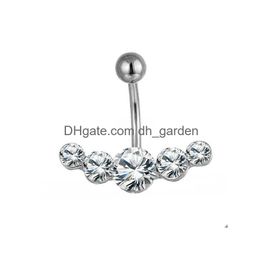 Navel Bell -knop Rings D0650 1 kleur heldere buikring mooie stijl met piercing body jowery drop levering sieraden dhgarden dhfva