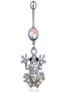 Bouton de cloche de nombril anneaux D0727 grenouille claire ab couleur benly anneau gouttes bijoux bijoux dhgarden dhjsf1969001