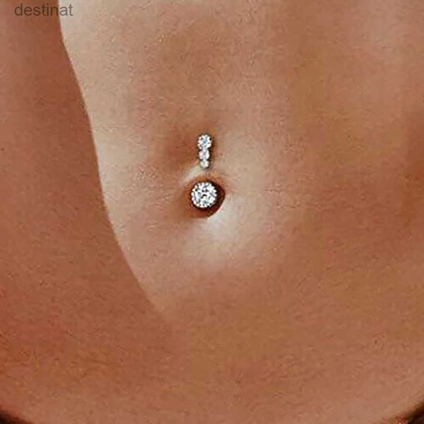 Nombril Anneaux IFMIA Cristal Nombril Anneaux Nombril Anneau Cristal Goutte Dangle Corps Ventre Piercing Bijoux pour Femmes Plage Ventre Nombril AnneauxL231120