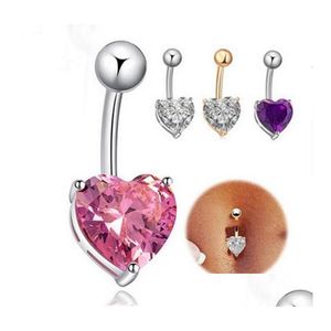 Navel Bell -knop Rings nieuwe vrouwen elegant kristal strass body piercing sieraden buik charme snelle schip drop levering dh1lr