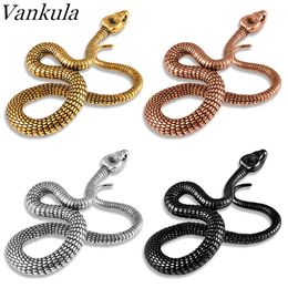 Anillos de botón de campana de ombligo Vankula 2pc Serpiente Cuelga Pesos de oreja para orejas estiradas Medidores Tapones para los oídos Túneles de perforación corporal 316 Joyería de cuerpo de acero inoxidable 230208