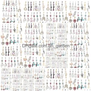 Nombril Bell Bouton Anneaux En Gros 20pcs Mix Style Belly Ring Body Piercing Dangle Beach Bijoux Drop Livraison Dhgarden Dhscq