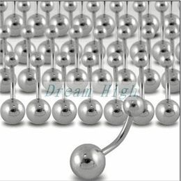 Nombril piercing ventre anneau en acier 316L mode bijoux de corps 100 pcslot cadeau promotionnel 240311