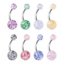 Navel Ring Acryl Buik Piercing Rvs Belly Button Rings Bar Ombligo Sexy Stud Dames Body Sieraden Gift