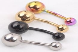 Navelring B08 40 stks Meng 4 kleuren 14G Body Piercing sieraden Navelring Belly Rings5733589