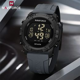 NAVIFORCE BRAND ELECTRONCE Watch for Men Silicone Strap Fashion High Quality 50m étanche Montreuse-bracelet Relogie Masculino 240425