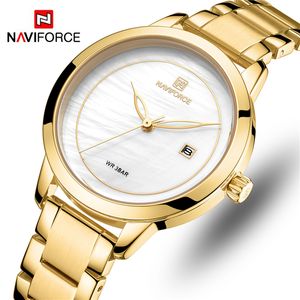 Marca NAVIFORCE, reloj de lujo para mujer, reloj informal a la moda para mujer, reloj de pulsera resistente al agua para mujer, reloj de cuarzo, reloj femenino 201118