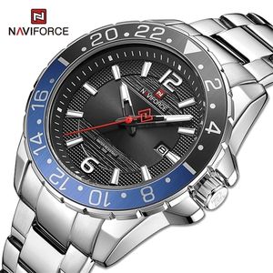 Naviforce merk mannelijke agenda kwarts horloge voor mannen zakelijke horloges lumineuze militaire waterdichte klokrelogio masculino 220517