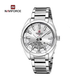 NAVIFORCE Classic Casual Watch For Men Staceless Teel Sport Imperméable Mélanges masculins Affichage Date Affichage Renogio Masculino 240419