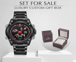 Naviforce Luxury Brand Quartz Men Regardez des sports militaires Sports imperméables Men039 Watches avec coffret pour Regio Masculino2893995