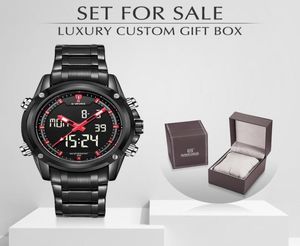 Naviforce Luxury Brand Quartz Men kijken Militaire sport waterdichte Men039S horloges met box ingesteld voor Relogio Masculino2893995