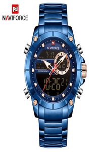 Naviforce Men Sports Watches Fashion Digital Led Analog Quartz Dual Display Watch Men039S Waterdichte klok mannelijke relogio masculi4225495