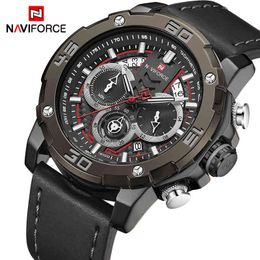 Naviforce Mens Horloges Topmerk Luxe Waterdichte Quartz Polshorloge Heren Datum Big Sport Horloge Mannelijke Klok Relogio Masculino 210517