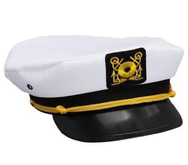 Capitán de sombrero de la marina para hombres Mujeres Anchor Anchor Logo bordado Capitán Capitán Capitán Sombreros Niños Niños que realizan una tapa de uniforme Ajustable 8771435