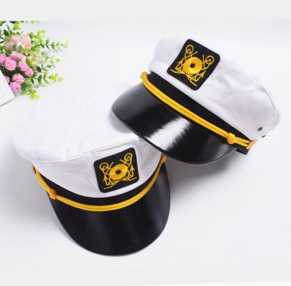 Gorra azul marino para hombres, mujeres, niños, logotipo de ancla, gorra bordada del ejército, sombreros de capitán, niños y niñas, gorra de uniforme ajustable GH2520056