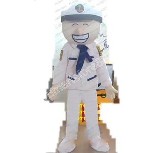 Navy Marine De Guerre Mascot Kostuum Cartoon Mascotte Kostuums Halloween Kerst Evenement Rollenspel Kostuums Rollenspel Jurk Bont Set Kostuum