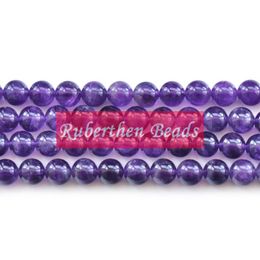 NB0040 à la mode haute quantité pierre naturelle en gros améthyste violet cristal perles en vrac pierre ronde perle meilleur accessoire de fabrication de bijoux