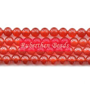 NB0051 Groothandel natuurlijke carneool kralen rode agaat sieraden accessoire hoge hoeveelheid losse stenen ronde kralen voor maken sieraden