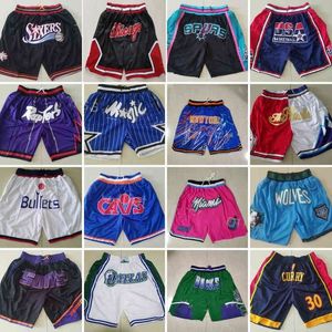 NBAJerseysMen Basketbalshorts met zakrits, elastische taille, draag gewoon joggingbroeken, vintage splitbroek, sport, hippop, trekkoord, kort, westelijk, kort