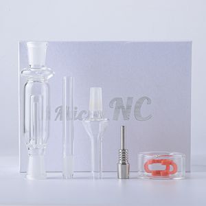 NC Nector Collector Kits Mini pipas para fumar Accesorios Herramientas de tabaco Junta de 14 mm con clavos de titanio Colectores de nector de vidrio Pequeñas plataformas Dab de aceite