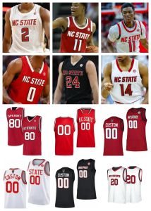 NC State basketbalshirt NCAA College Ebenezer Dowuona Smith Jr Thompson Warren Gugliotta Webb Hickson Dereon Seabron Casey Morsell